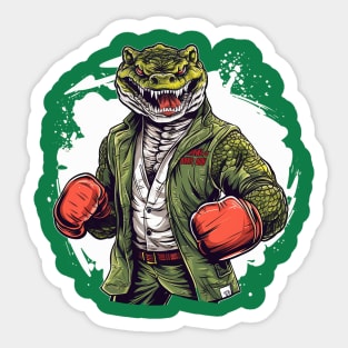 boxer crocodile Sticker